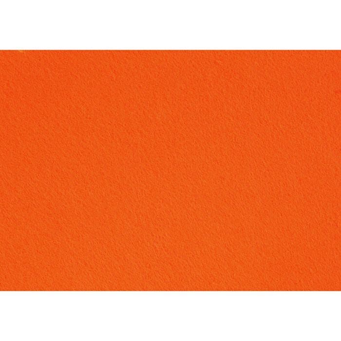 Feutrine synthétique, A4, feuille 210x297 mm, ép. 1,5-2 mm, orange, 10 flles/ 1 Pq.