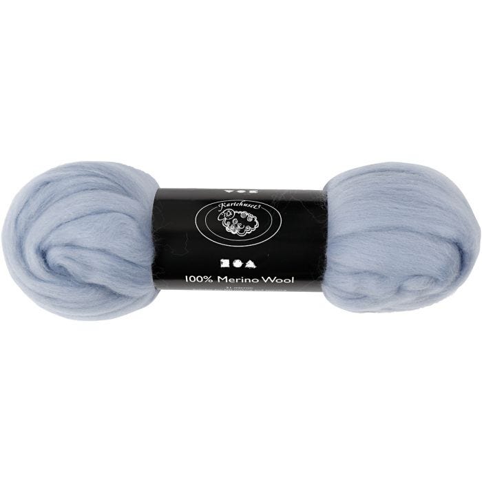 Laine Mérinos, ép. 21 my, ice blue, 100 gr/ 1 Pq.