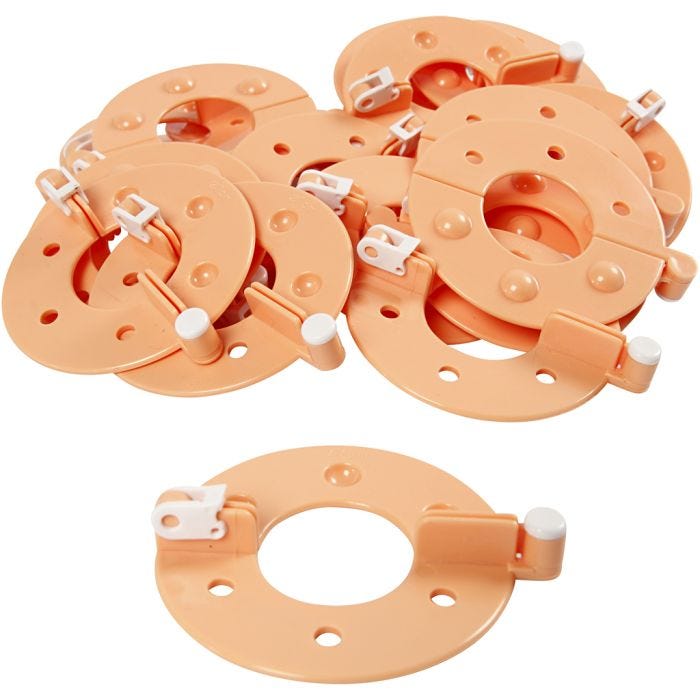 Gabarits pour pompon, d 7 cm, 12 pièces/ 1 Pq.