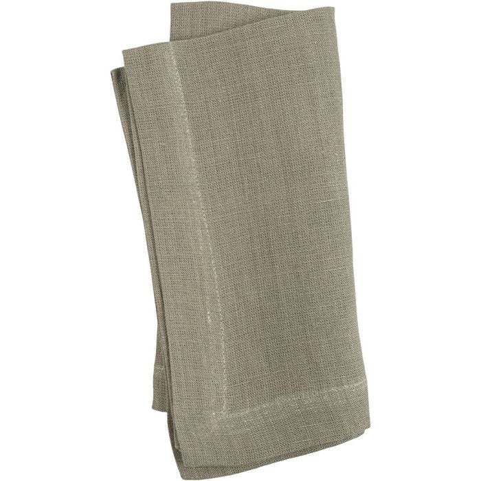 Serviettes en tissu, dim. 42x42 cm, 185 gr, dusty vert, 2 pièces/ 1 Pq.