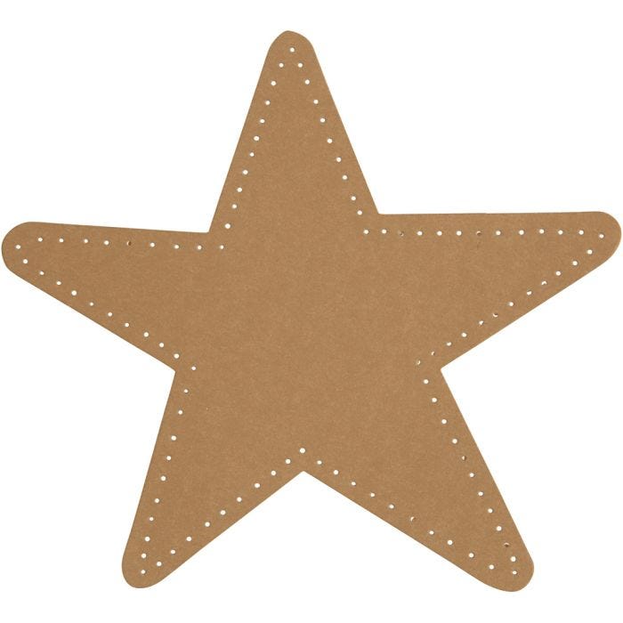 Étoile, d 17 cm, 350 gr, naturel, 4 pièces/ 1 Pq.