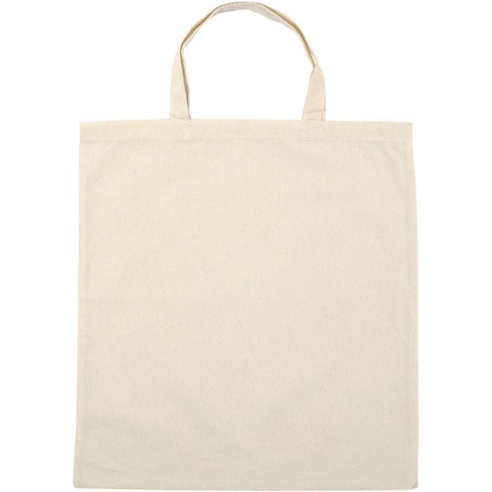 Sac Fourre-Tout, dim. 38x42 cm, 145 gr, naturel clair, 5 pièces/ 1 Pq.