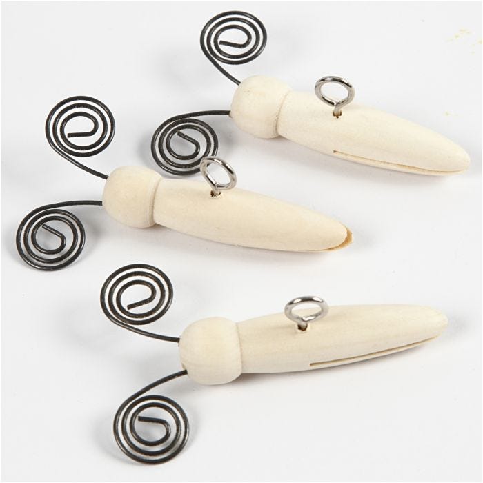 Corps de papillon, L : 5,5 cm, d 15 mm, 5 pièces/ 1 Pq.