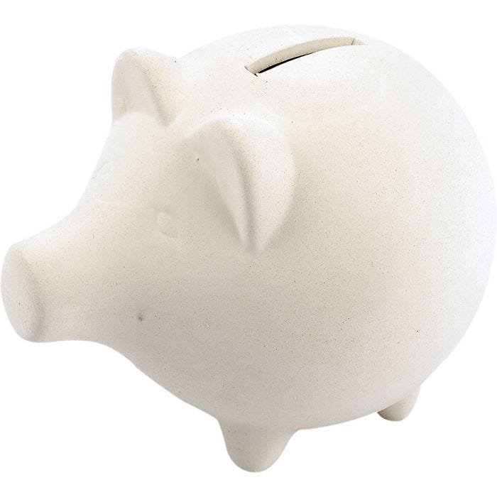 Spaarvarken, H: 11 cm, L: 14 cm, 10 stuk/ 1 doos