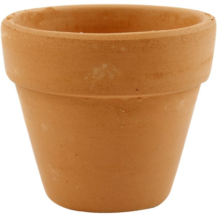 Pots de fleurs, H : 6,5 cm, d 7 cm, 24 pièces/ 1 Pq.