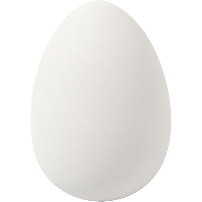 Oeuf, H : 8 cm, d 5,5 cm, blanc, 8 pièces/ 1 Pq.