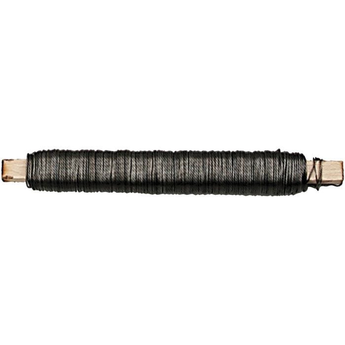 Fil pour fleur, ép. 0,5 mm, noir, 50 m/ 1 rouleau