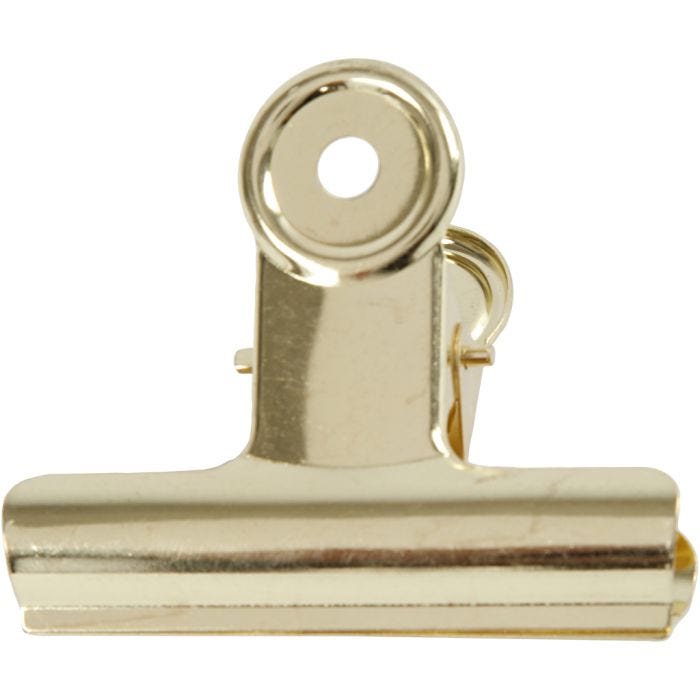 Pince métallique, L : 7,5 cm, laiton, 6 pièces/ 1 Pq.