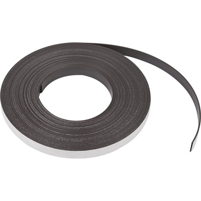Bande magnétique, L : 12,5 mm, ép. 1,5 mm, 1 m/ 1 Pq.