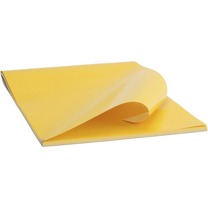 feuille 25x35 cm, jaune, 50 flles/ 1 Pq.