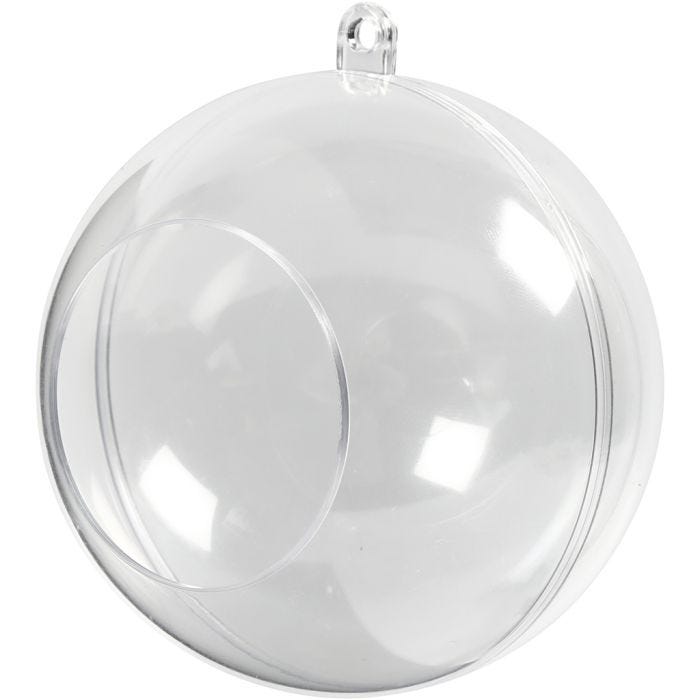 Boules avec ouverture, d 8 cm, diamètre intérieur 4,5 cm, 5 pièces/ 1 Pq.