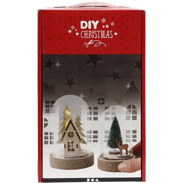 Kit de cloches avec décoration intérieure, H : 10+12,5 cm, 1 Pq.