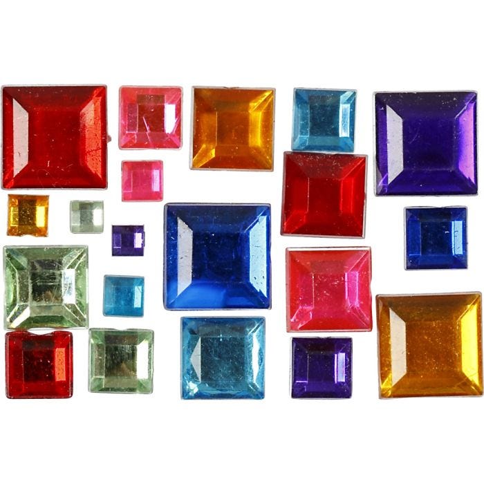 Pierre de strass, dim. 4-10 mm, 1300 pièces/ 1 Pq.