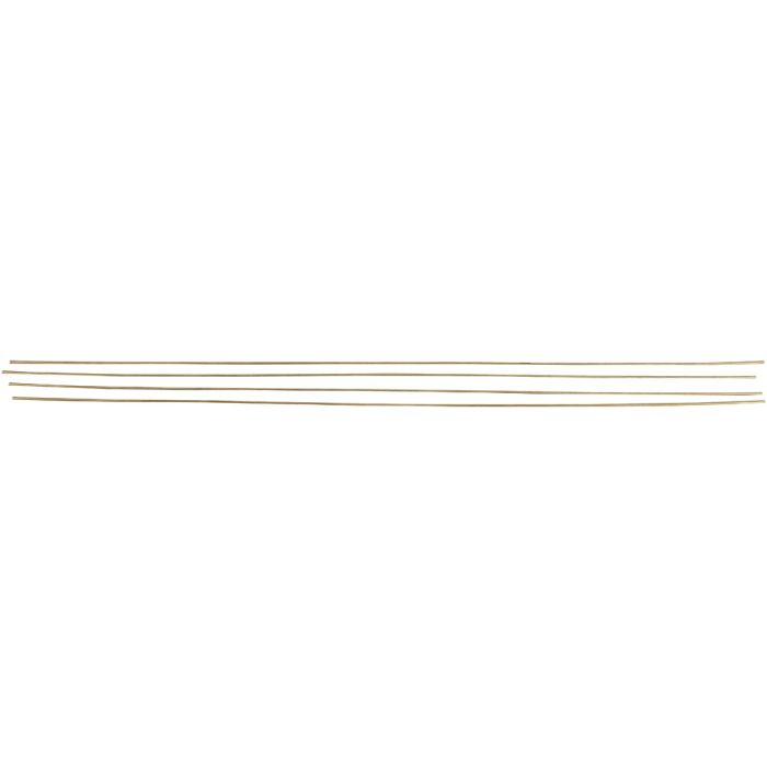 Barre métallique, L : 45 cm, d 2 mm, couleur laiton, 5 pièces/ 1 Pq.