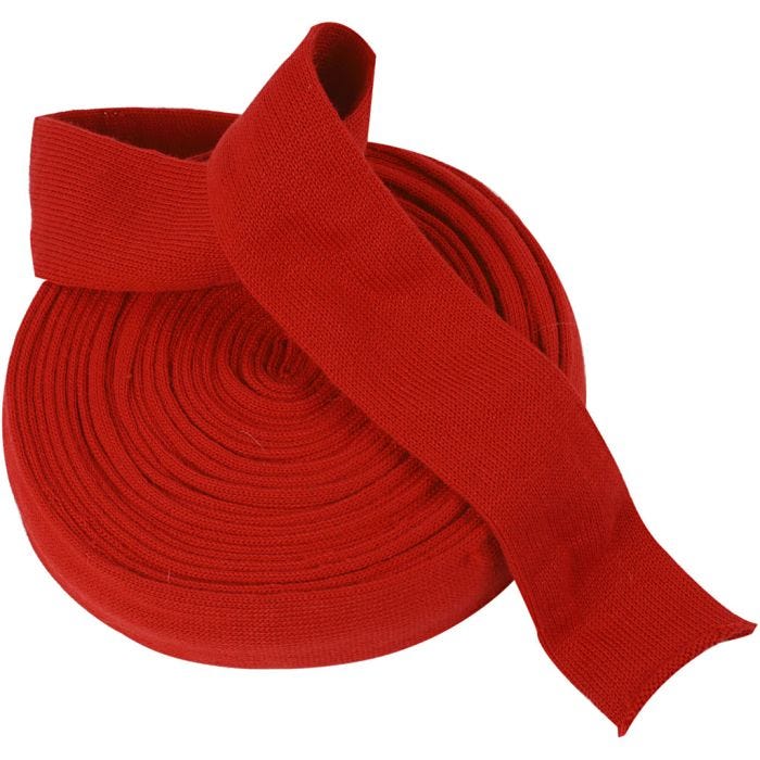 Tricot tubulaire, L : 60 mm, rouge cerise, 10 m/ 1 rouleau