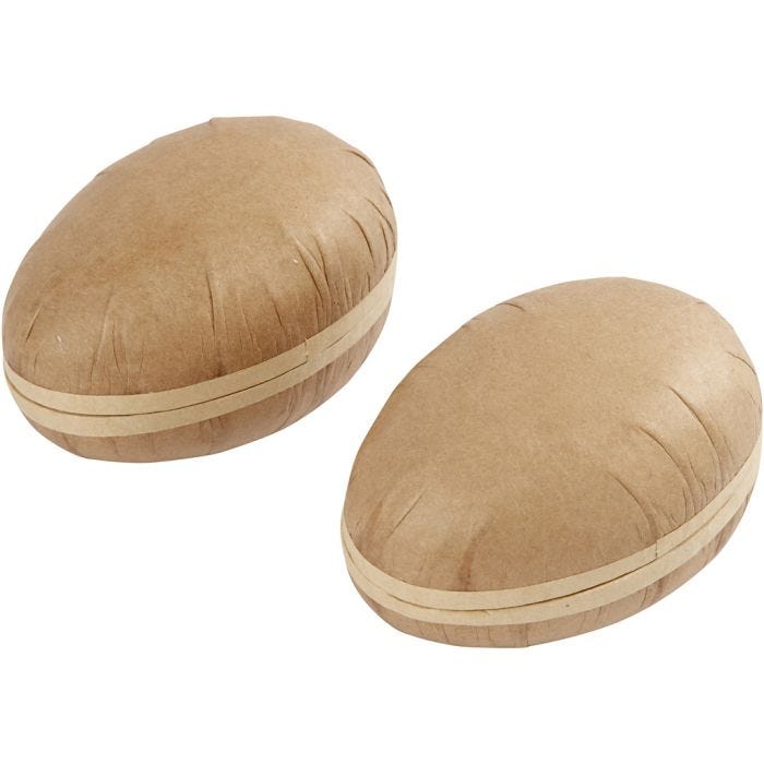 Oeufs en deux parties, L : 12 cm, 2 pièces/ 1 Pq.