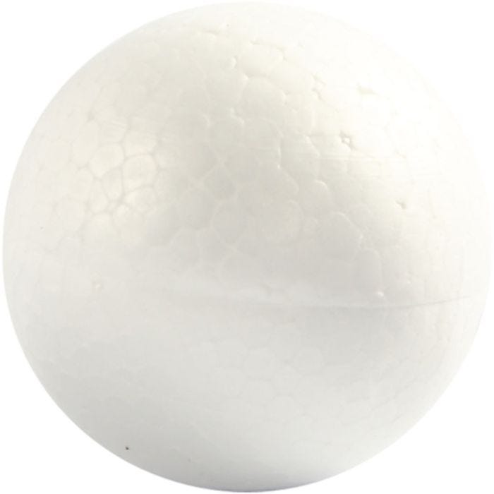 Boules en polystyrène, d 5 cm, blanc, 5 pièces/ 1 Pq.