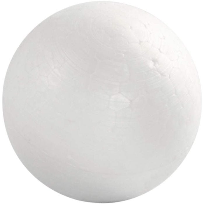 Boules en polystyrène, d 6 cm, blanc, 50 pièces/ 1 Pq.