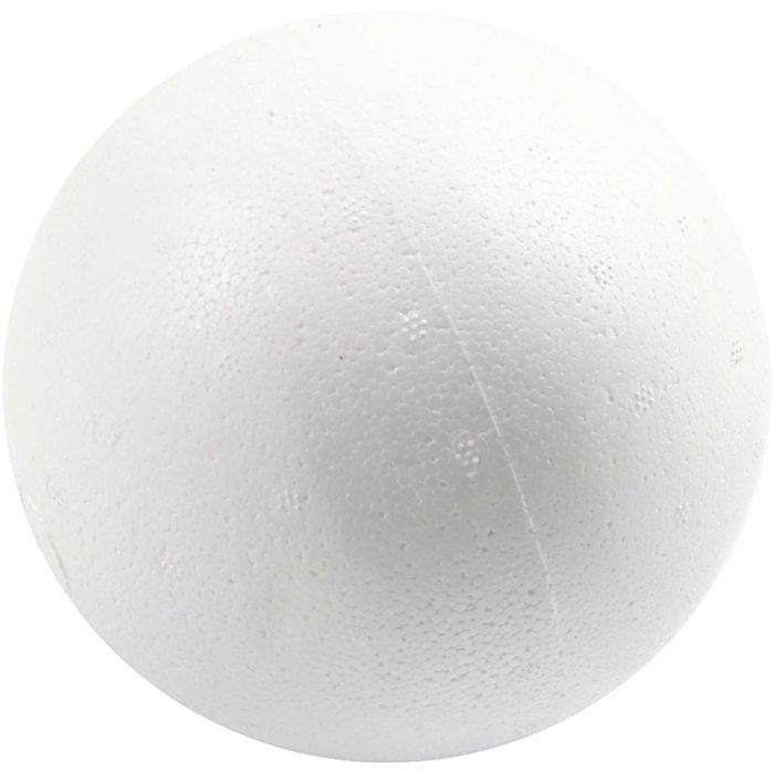 Boules en polystyrène, d 12 cm, blanc, 25 pièce/ 1 sac