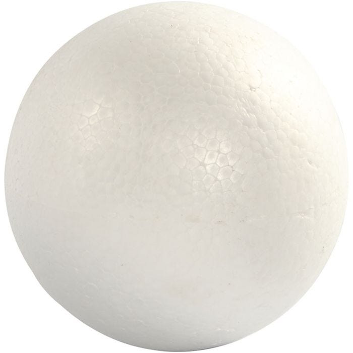 Boules en polystyrène, 14,8 cm, blanc, 1 pièce