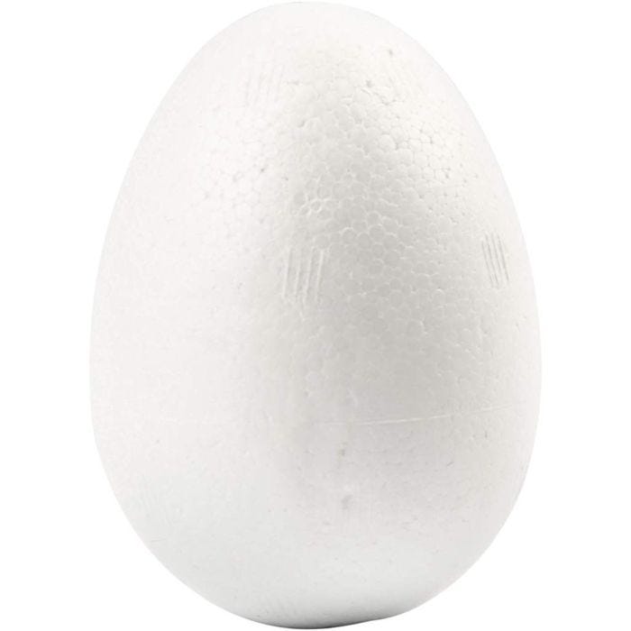 Oeufs en polystyrène, H: 6 cm, blanc, 50 pièce/ 1 Pq.