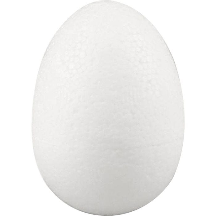 Oeufs en polystyrène, H : 7 cm, blanc, 50 pièces/ 1 Pq.