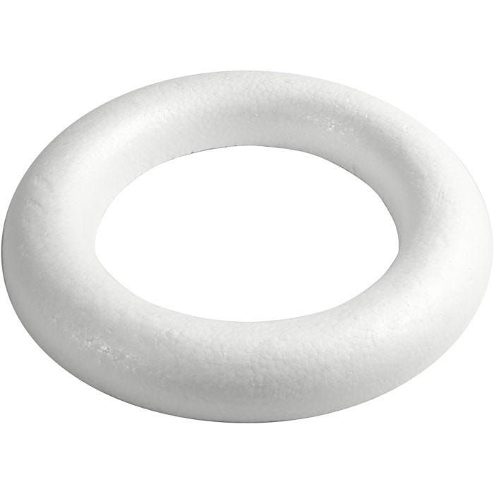 Anneaux avec dos plat, 35 cm, 46 mm, blanc, 1 pièce