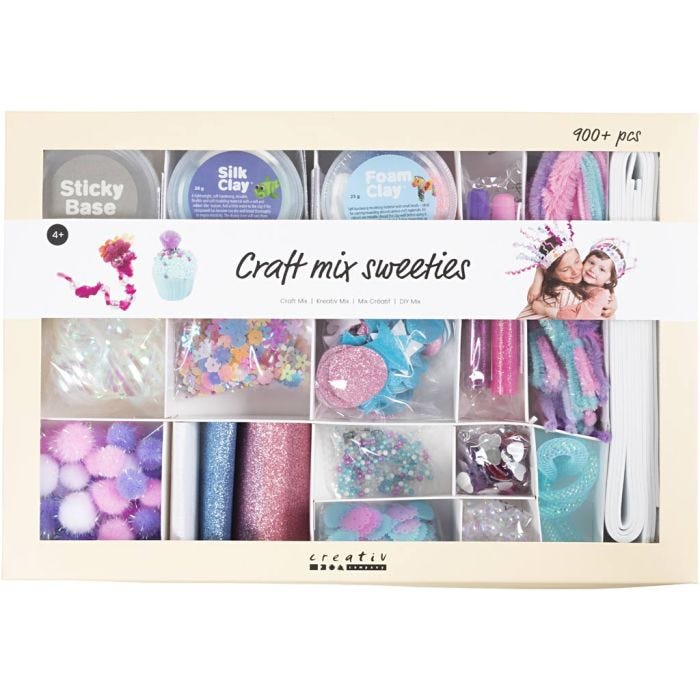 Mix Créatif , Bonbons, couleurs pastel, 1 Pq.