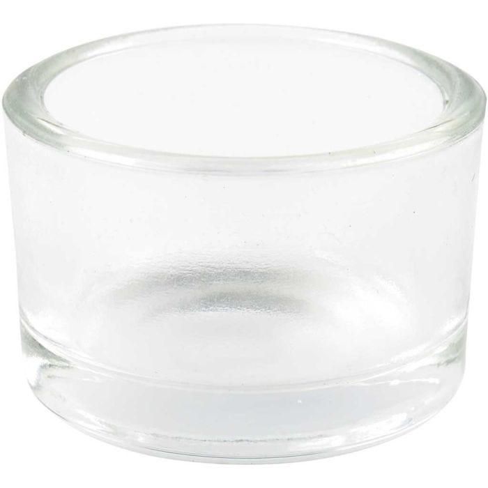 Photophores, H : 3,2 cm, d 5 cm, 48 pièces/ 1 Pq.