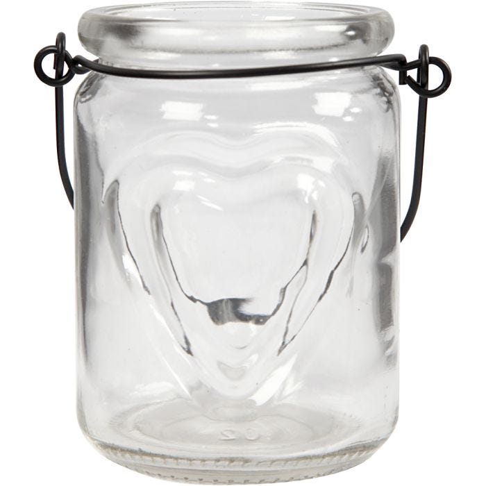 Lanterne, H : 9,5 cm, d 6,5 cm, 2 pièces/ 1 Pq.