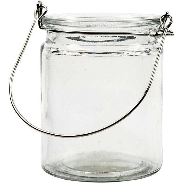 Lanterne, H : 10 cm, d 7,6 cm, 2 pièces/ 1 Pq.