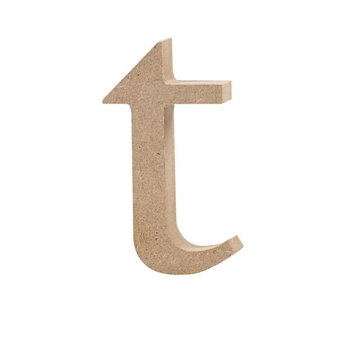 Lettre, t, 10 cm, 2 cm, 1 pièce