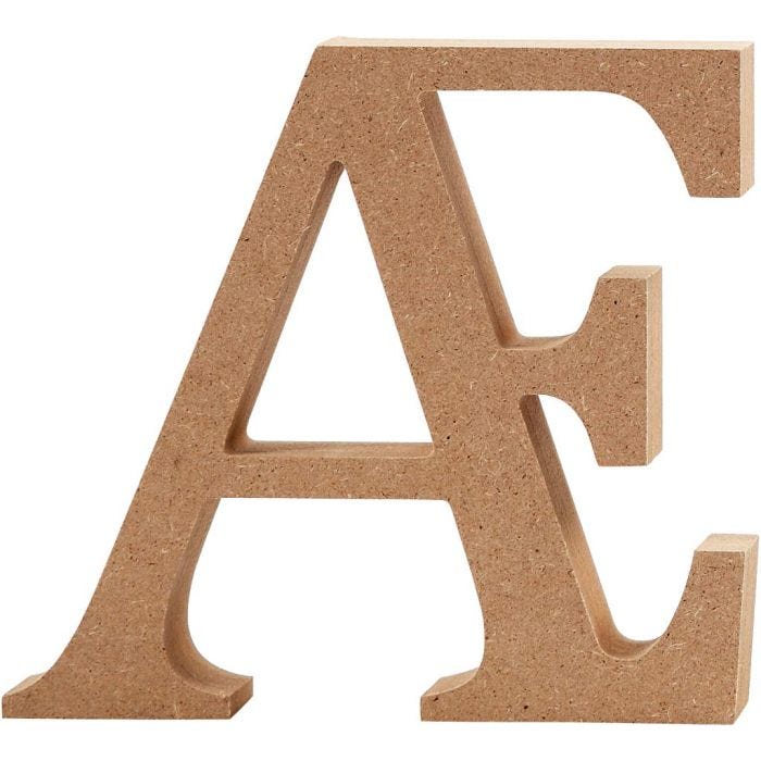 Lettre, Æ, 13 cm, 2 cm, 1 pièce