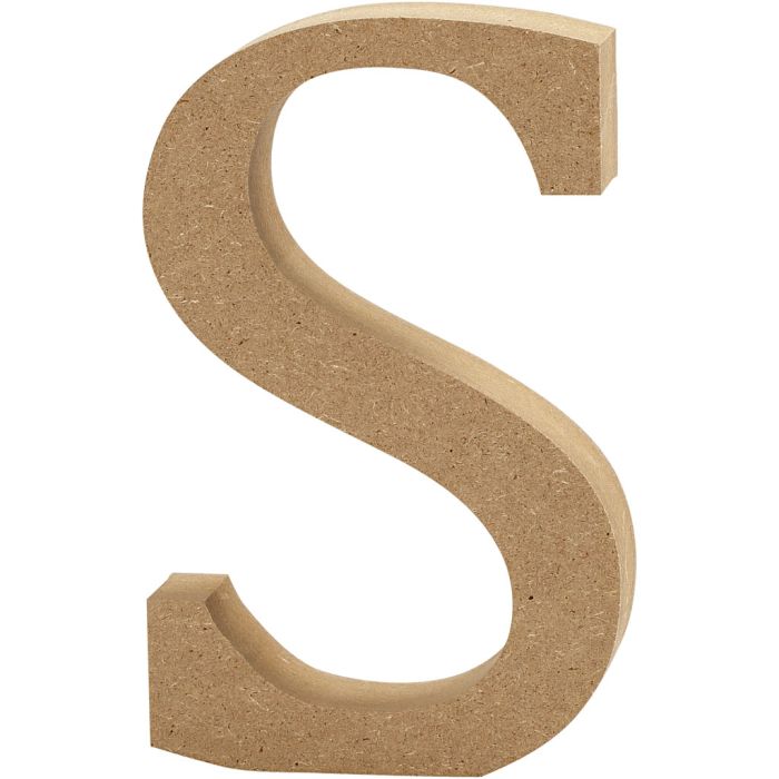 Lettre, S, H : 8 cm, ép. 1,5 cm, 1 pièce