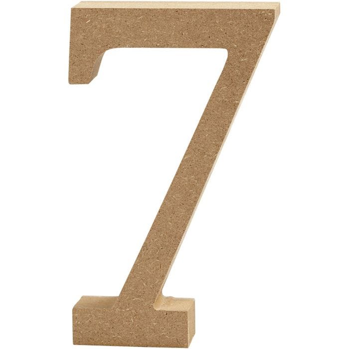 Chiffre, 7, 8 cm, 1,5 cm, 1 pièce