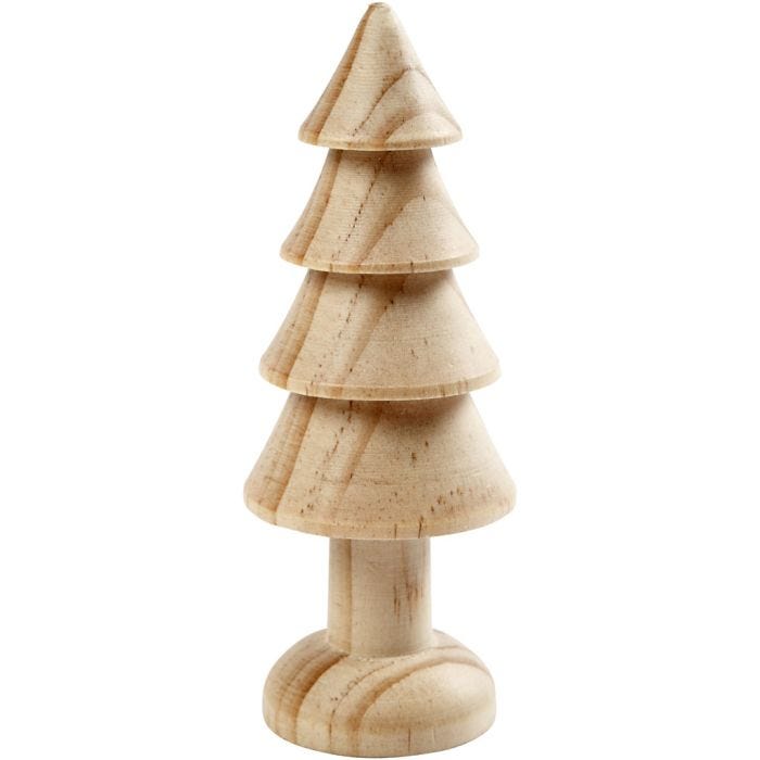 Sapin, H: 10 cm, 1 pièce