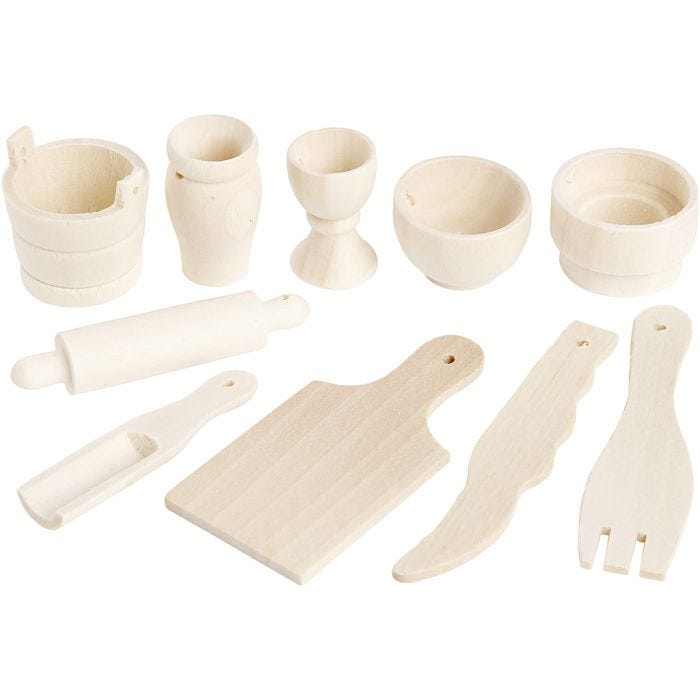 Ustensiles de cuisine, L : 40-60 mm, 10 pièces/ 1 Pq.