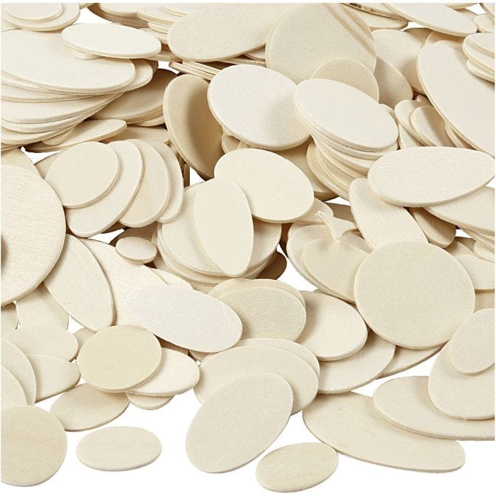 Mosaïques en bois, dim. 1-5 cm, 600 pièces/ 1 Pq.