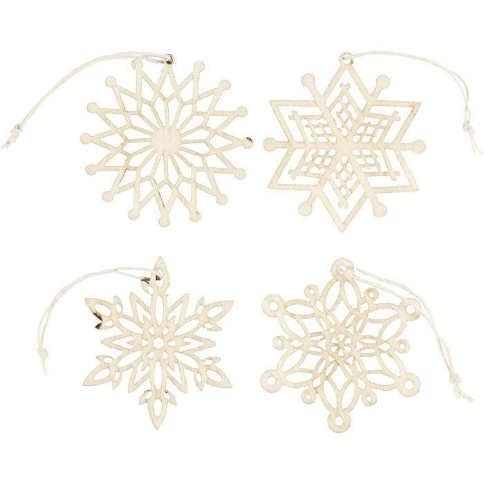 Ornamenten, d 7 cm, dikte 0,3 cm, 8 stuk/ 1 doos