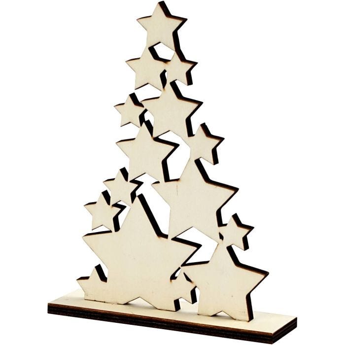 Sapin de Noël, H : 19,6 cm, P: 4 cm, L : 14,7 cm, 1 pièce