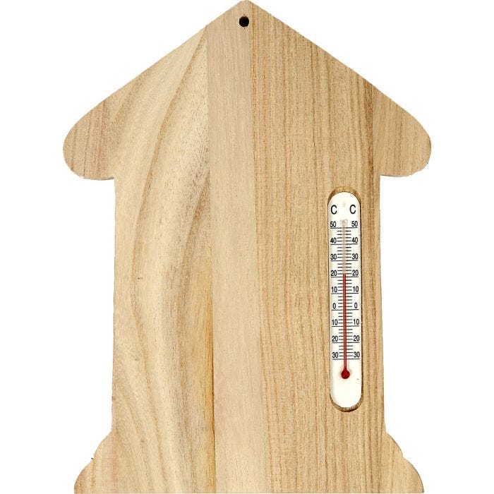 Maison thermomètre, 23,5x16,5 cm, 1 pièce