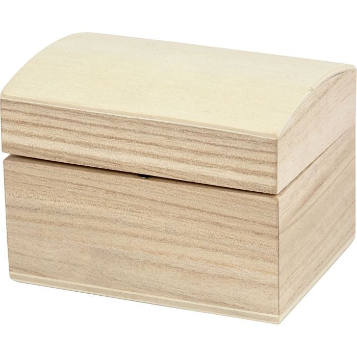 Coffret en bois, 8x6x4,5 cm, 1 pièce