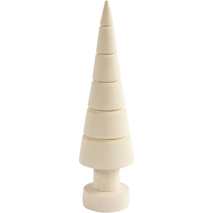 Sapins de Noël, H : 18 cm, d 5 cm, 10 pièces/ 1 Pq.