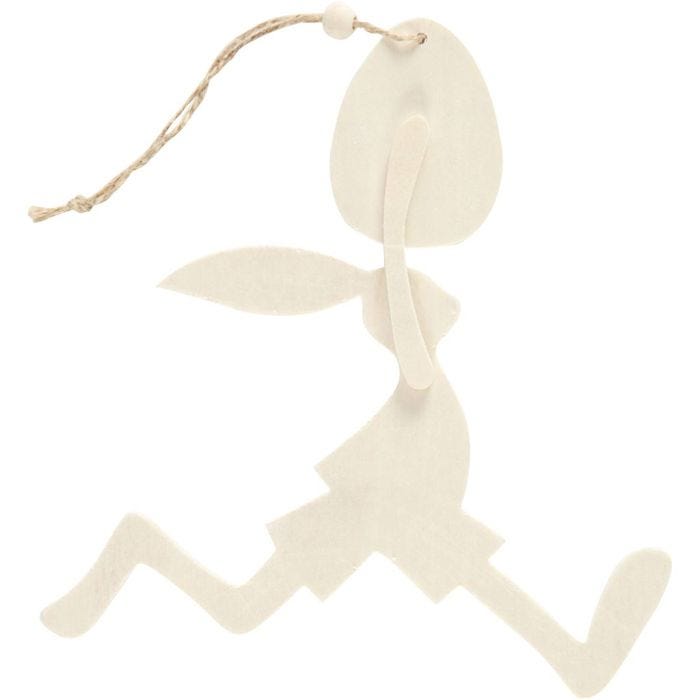 Lapin avec oeuf, H : 18 cm, L : 17 cm, 1 set