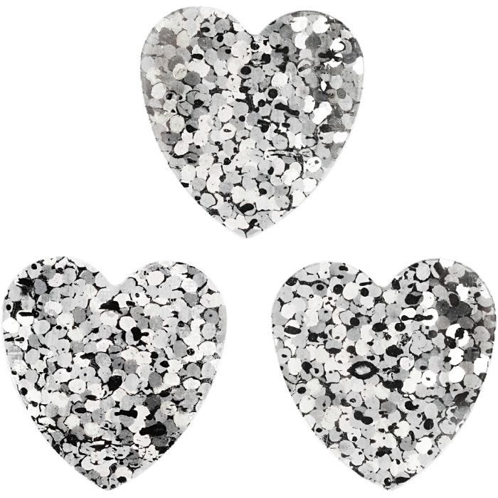 Paillettes, dim. 15 mm, argent, 10 gr/ 1 Pq.