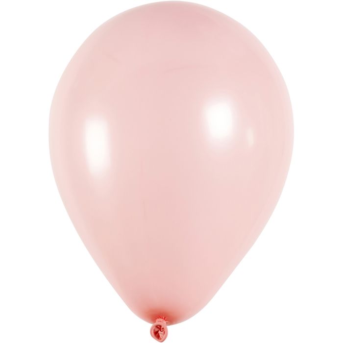 Ballons, rond, d 23 cm, rose clair, 10 pièces/ 1 Pq.