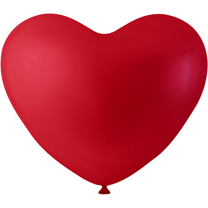 Ballons, coeurs, rouge, 8 pièces/ 1 Pq.