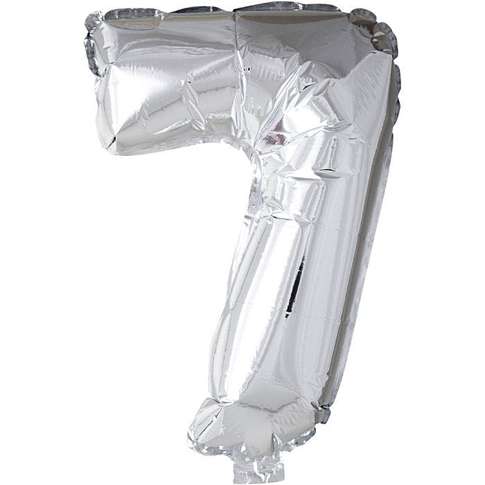 Ballon en aluminium, 7, 41 cm, argent, 1 pièce