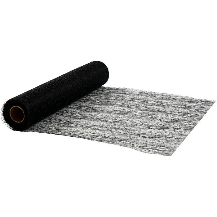 Tafellopers, B: 30 cm, zwart, 10 m/ 1 rol