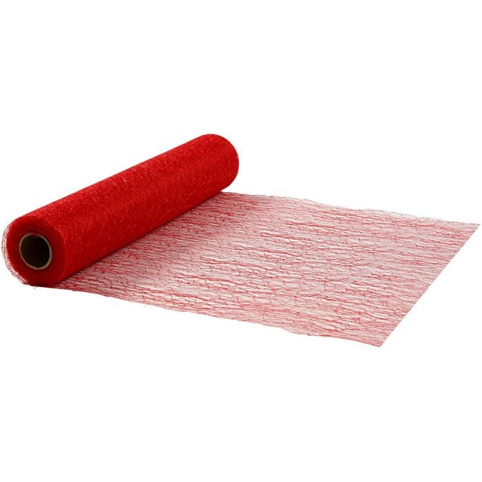 Chemins de table, L : 30 cm, rouge, 10 m/ 1 rouleau